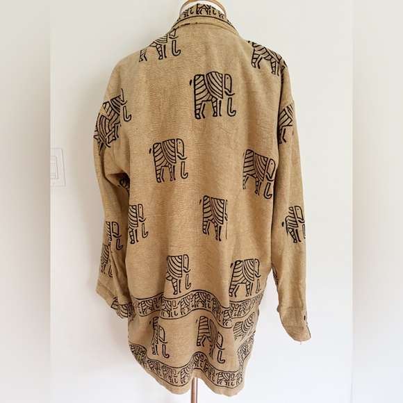 Elephant Print Fall Coat - Picture 5 of 5